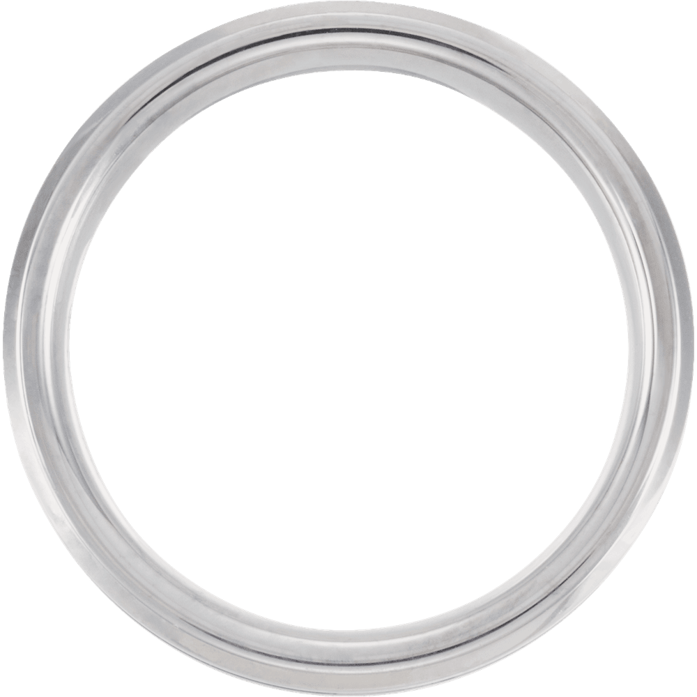 The Horizon – Tungsten & Blue Enamel Inlay Band (6mm)