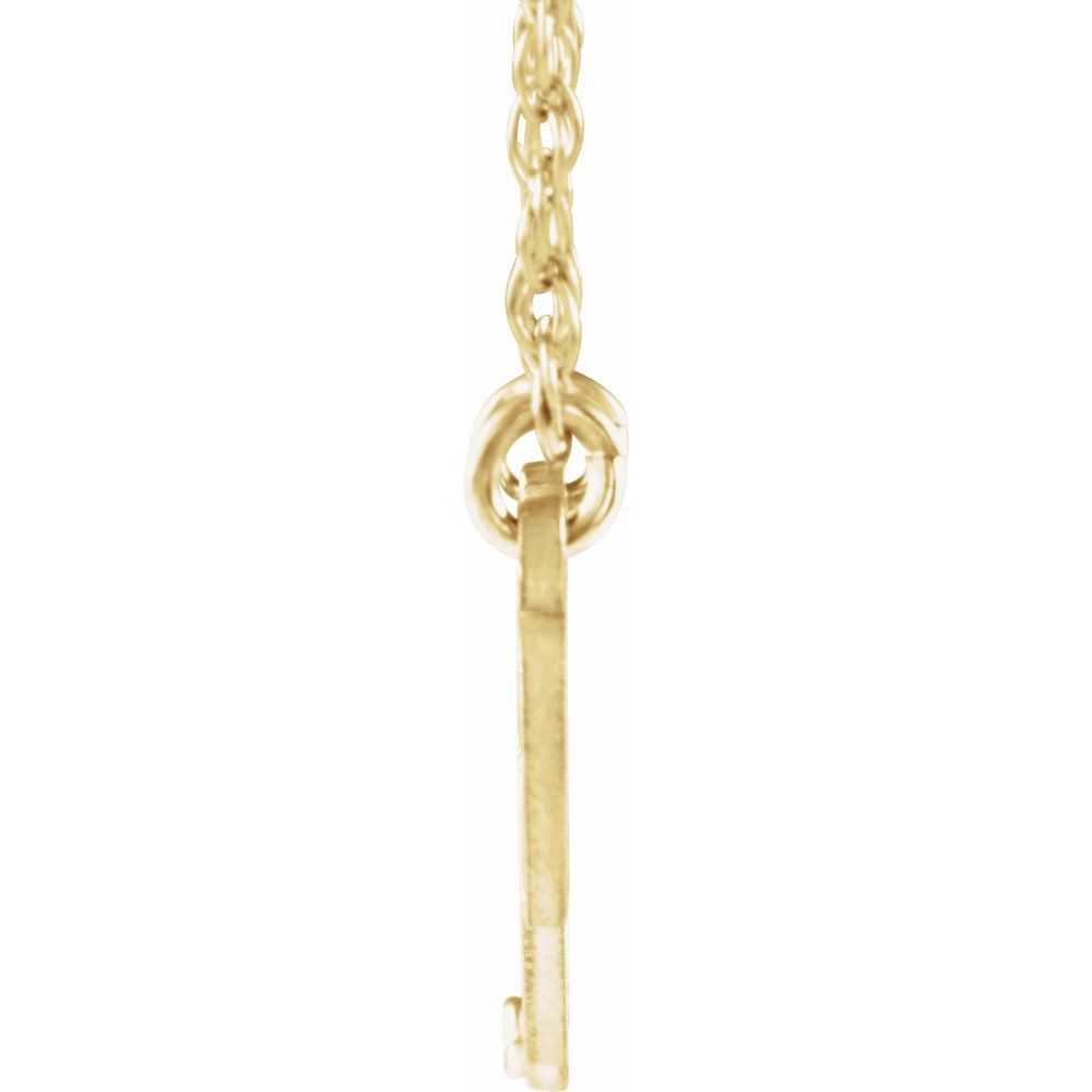 Natural Diamond Infinity-Inspired Script Single Name 18" Necklace