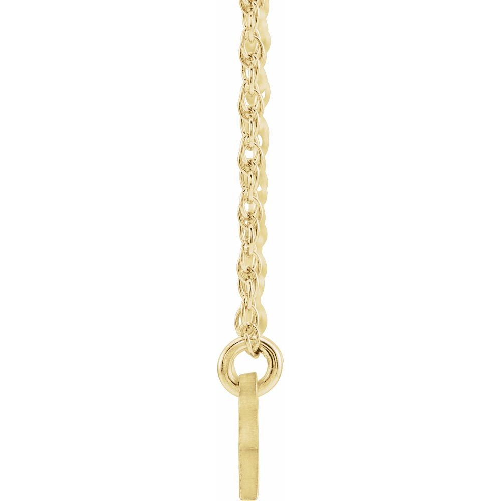 Natural Diamond Single Name Nameplate Necklace