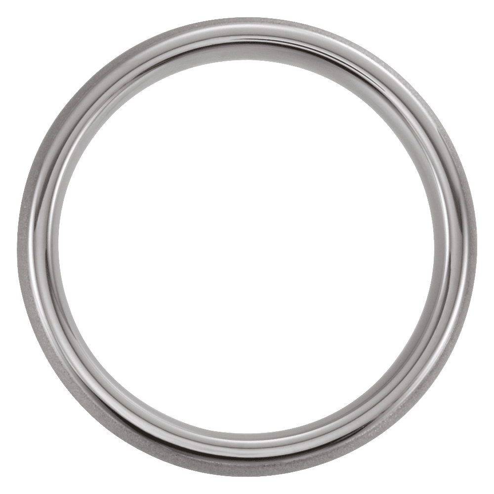 Stone Horizon – Sandblasted Tungsten Domed Band