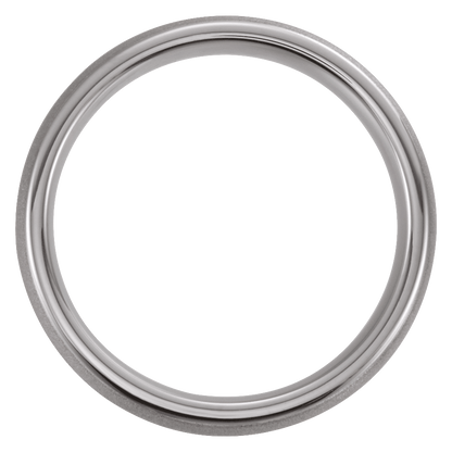Stone Horizon – Sandblasted Tungsten Domed Band