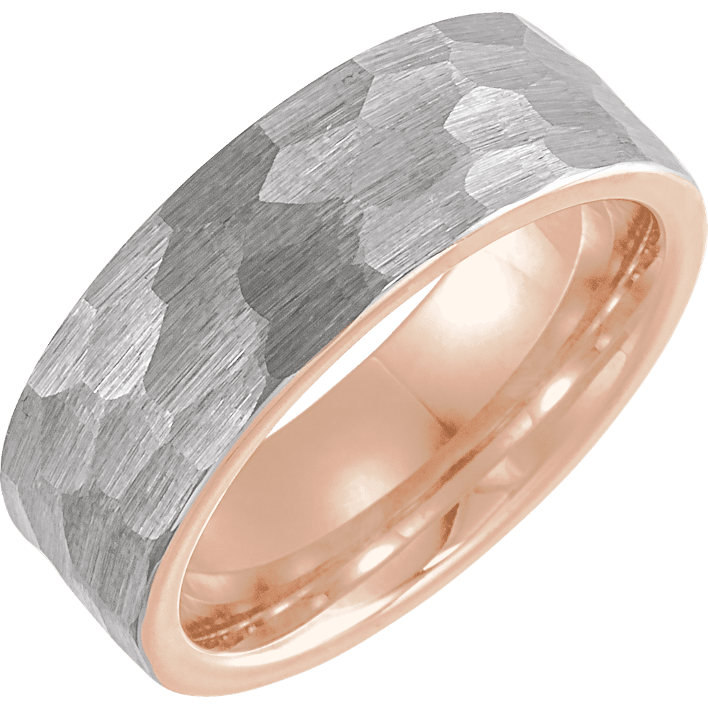 Ember Alloy – 18K Rose Gold Tungsten Band