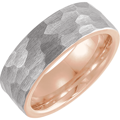 Ember Alloy – 18K Rose Gold Tungsten Band