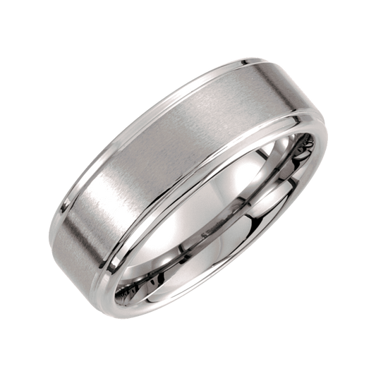Steel Mirage – Satin Finish Tungsten Band