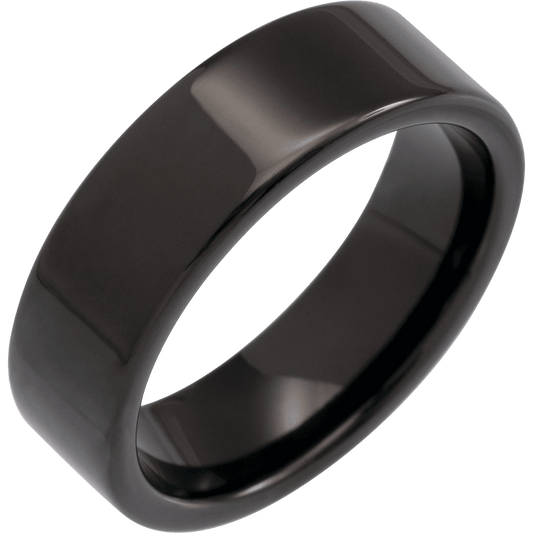 Midnight Alloy – Black Tungsten Flat Band