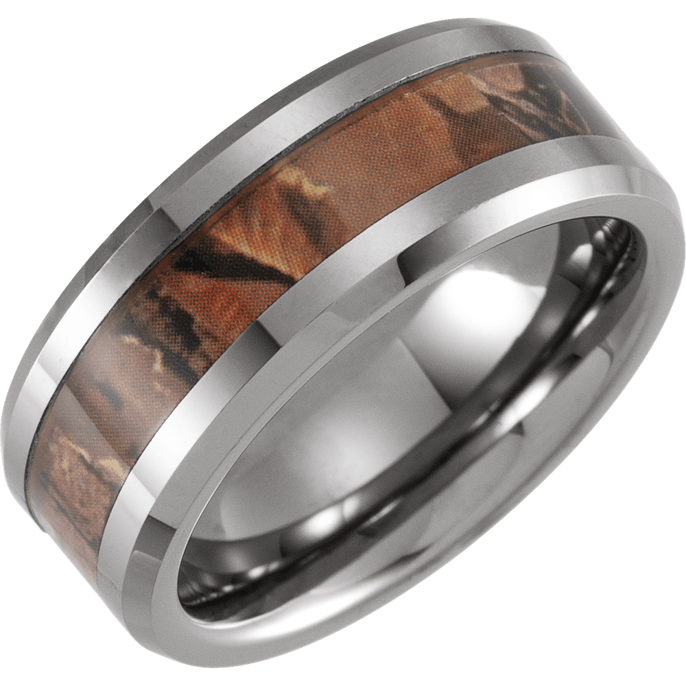 Timberline – Tungsten & Acacia Wood Inlay Band