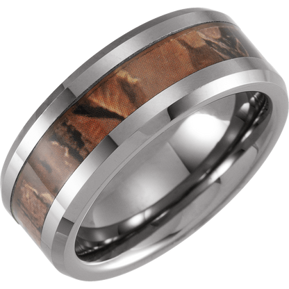 Timberline – Tungsten & Acacia Wood Inlay Band