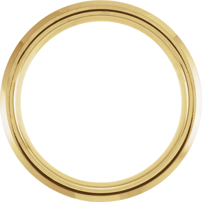 Golden Timber – Tungsten & Walnut Wood Inlay Band