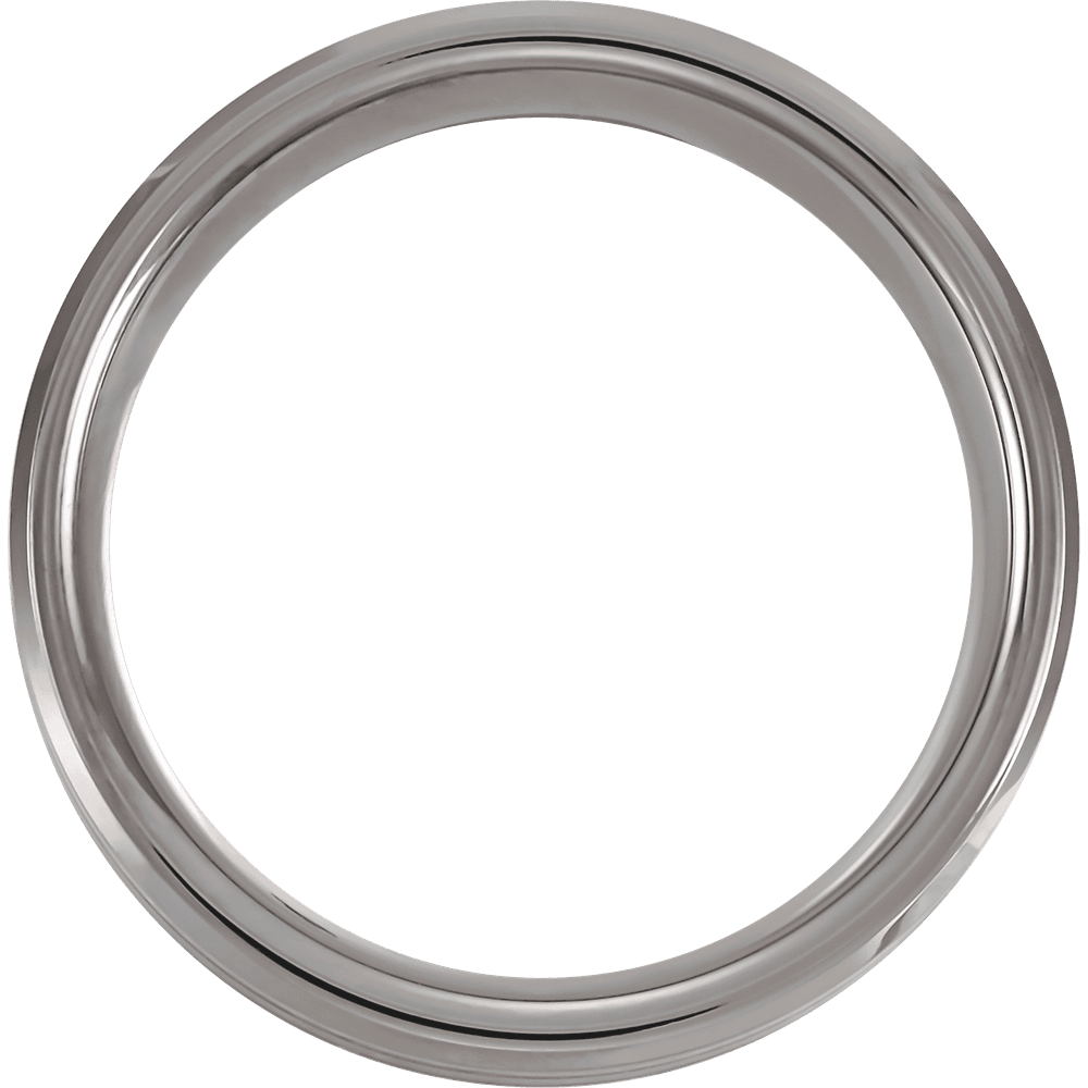 The Nebula – Tungsten Meteorite & Carbon Fiber Inlay Beveled Band (8mm)