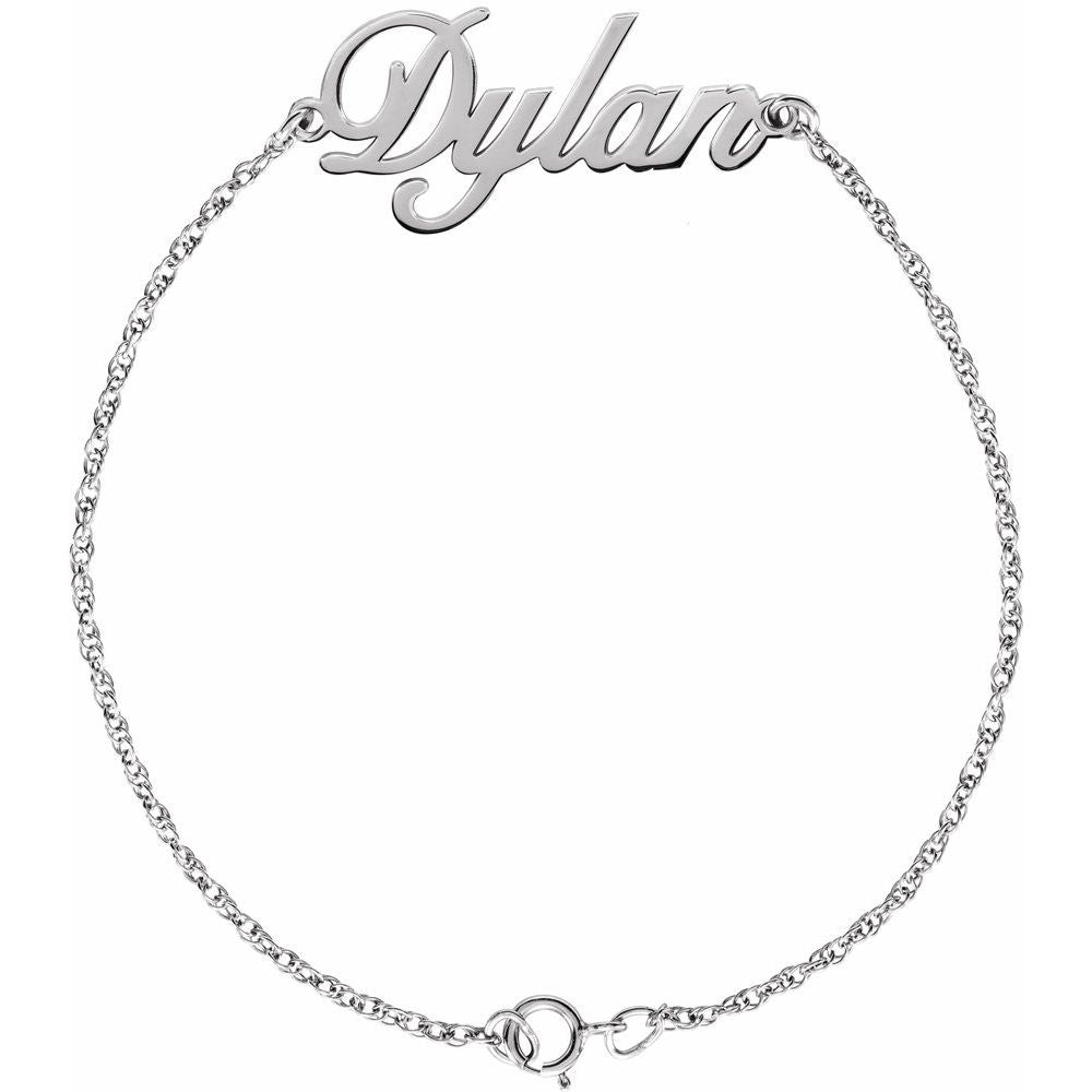 Script Nameplate Bracelet
