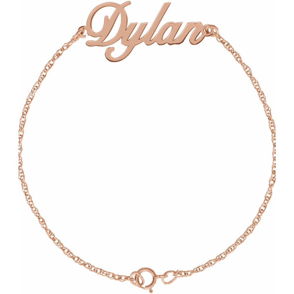 Script Nameplate Bracelet