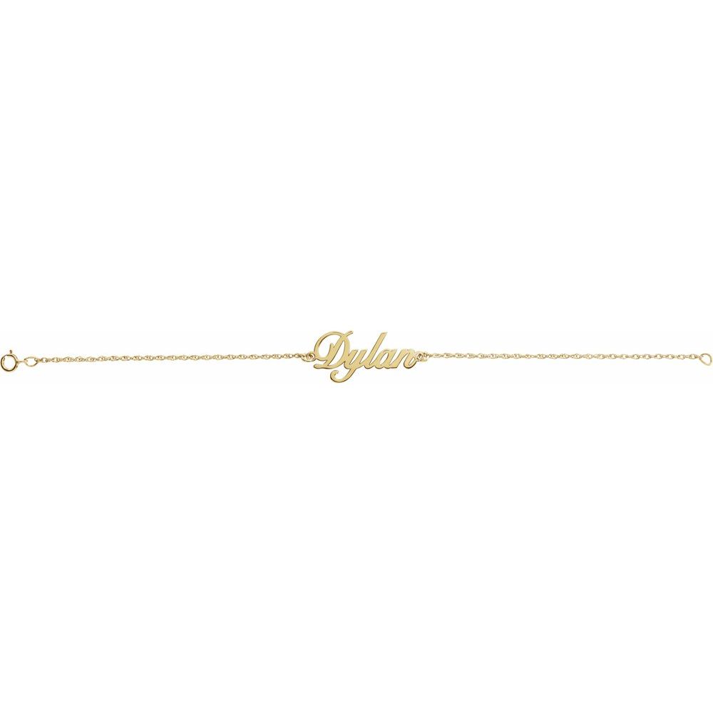 Script Nameplate Bracelet