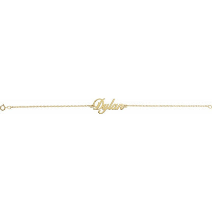 Script Nameplate Bracelet