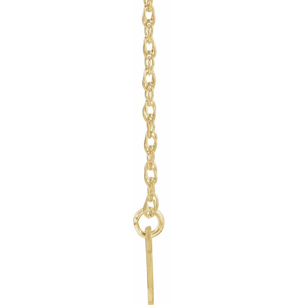 Standard Block Nameplate 16-18" Necklace