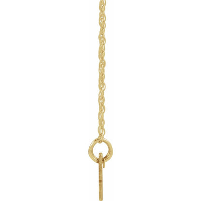 Petite Block Nameplate 16-18" Necklace