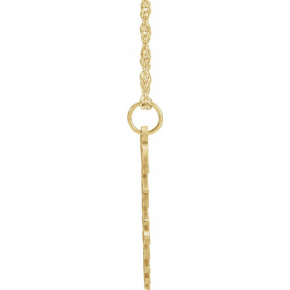 Vertical Script Nameplate Necklace