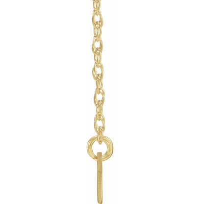 Textured Nameplate Necklace