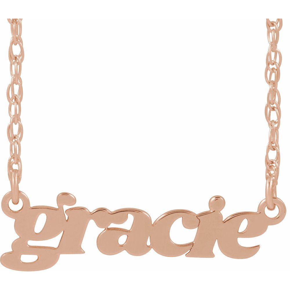 Retro Nameplate 16-18" Necklace
