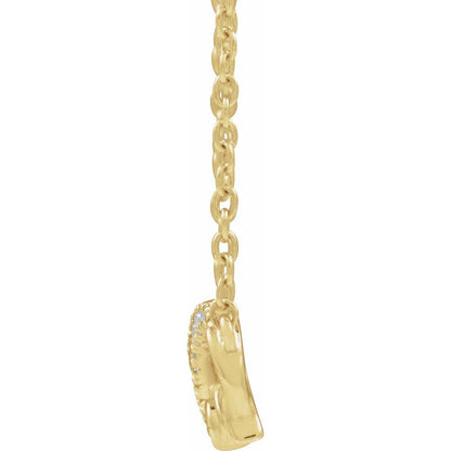 Natural Diamond Infinity-Inspired Mom Necklace