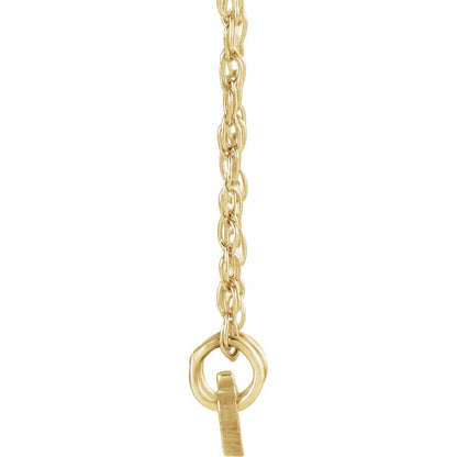 Tiny Script Nameplate 16-18" Necklace