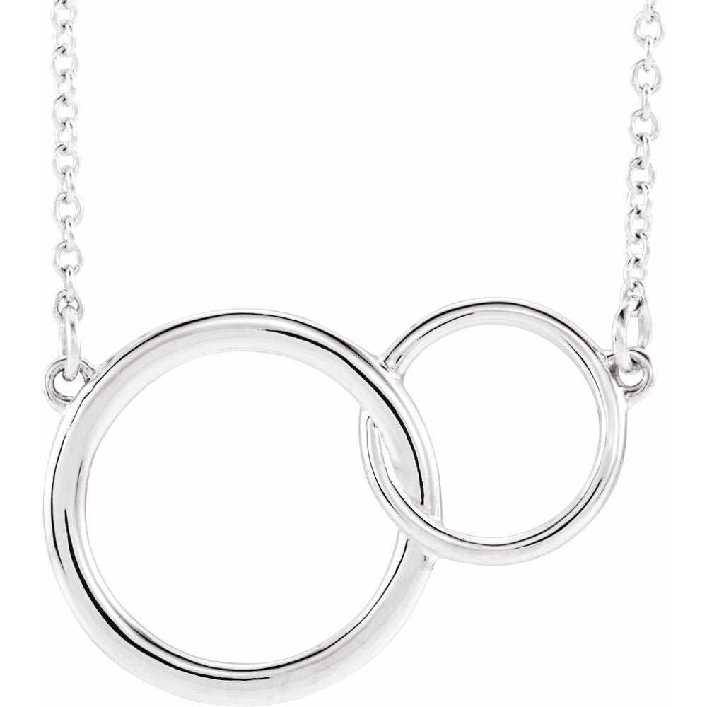 Interlocking Circle 16-18" Necklace