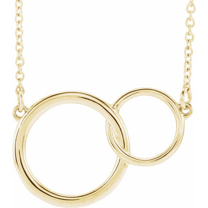 Interlocking Circle 16-18" Necklace
