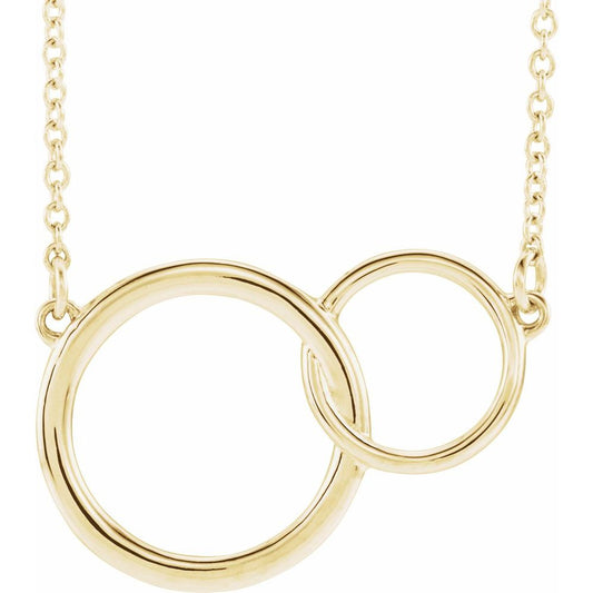 Interlocking Circle 16-18" Necklace