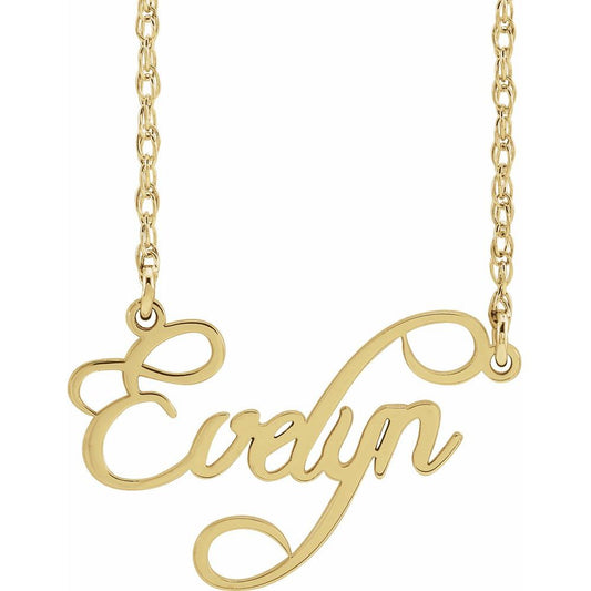 Script Single Name 18" Necklace