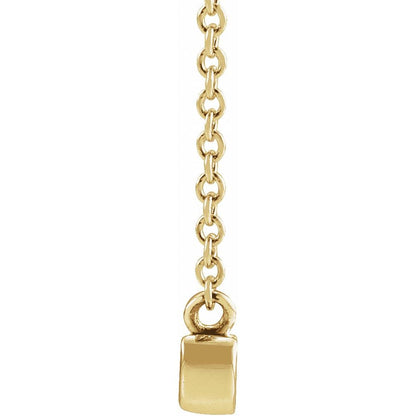 Petite Mama Script Necklace