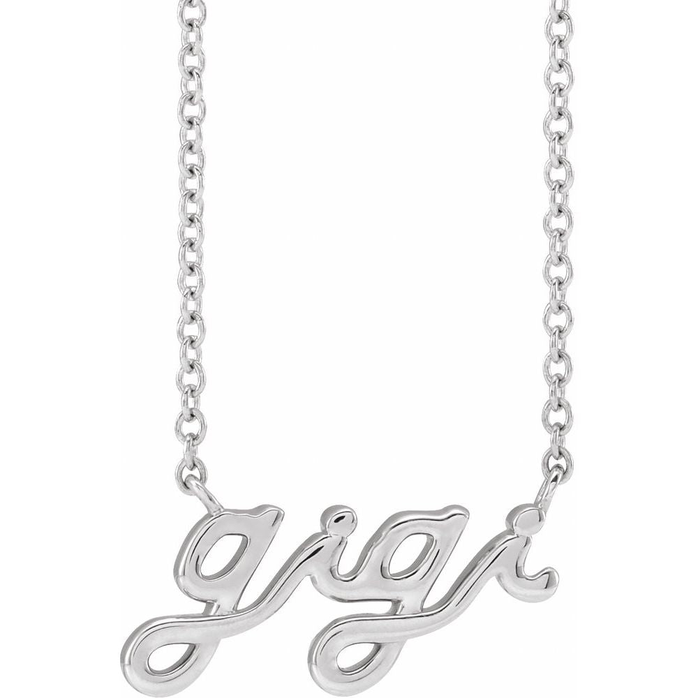 Lowercase Script Gigi 18" Necklace