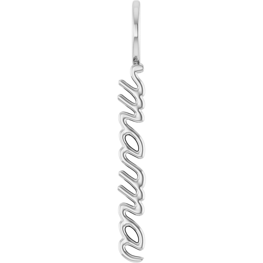 Vertical "Mama" Charm/Pendant