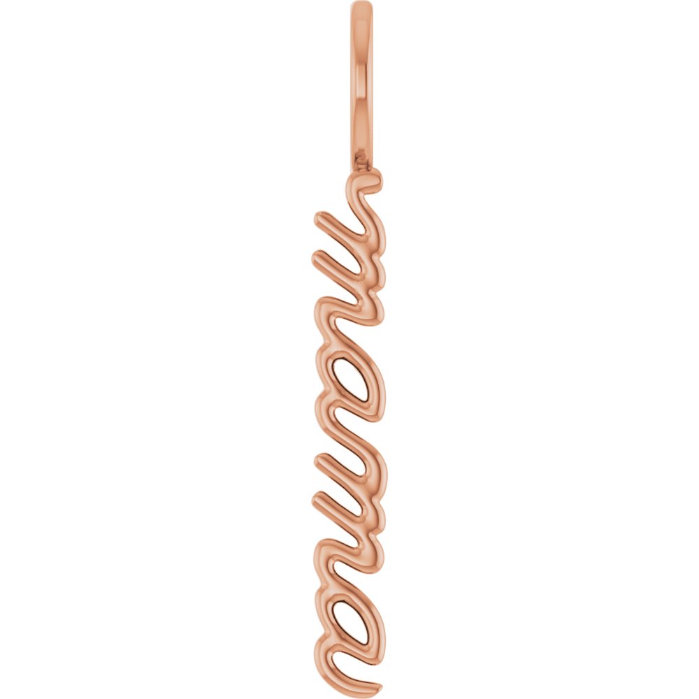Vertical "Mama" Charm/Pendant