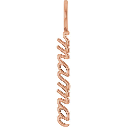 Vertical "Mama" Charm/Pendant