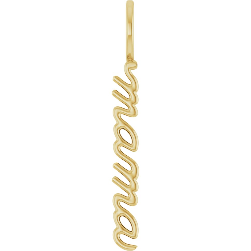 Vertical "Mama" Charm/Pendant