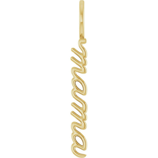 Vertical "Mama" Charm/Pendant
