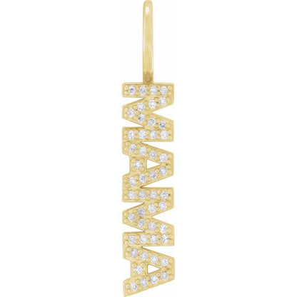 Natural Diamond Mama Pendant
