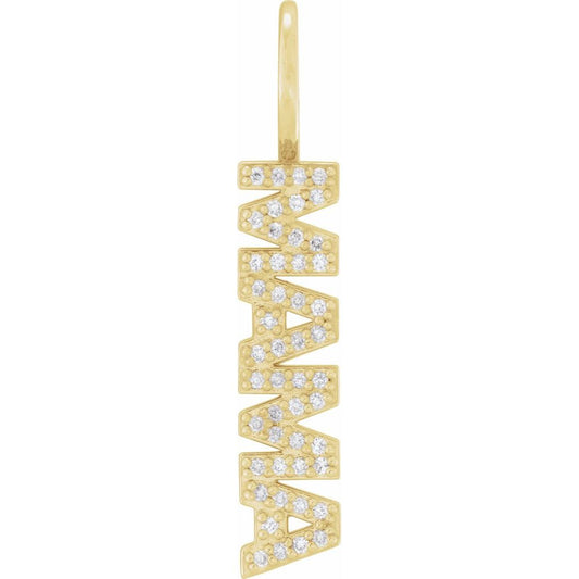 Natural Diamond Mama Pendant