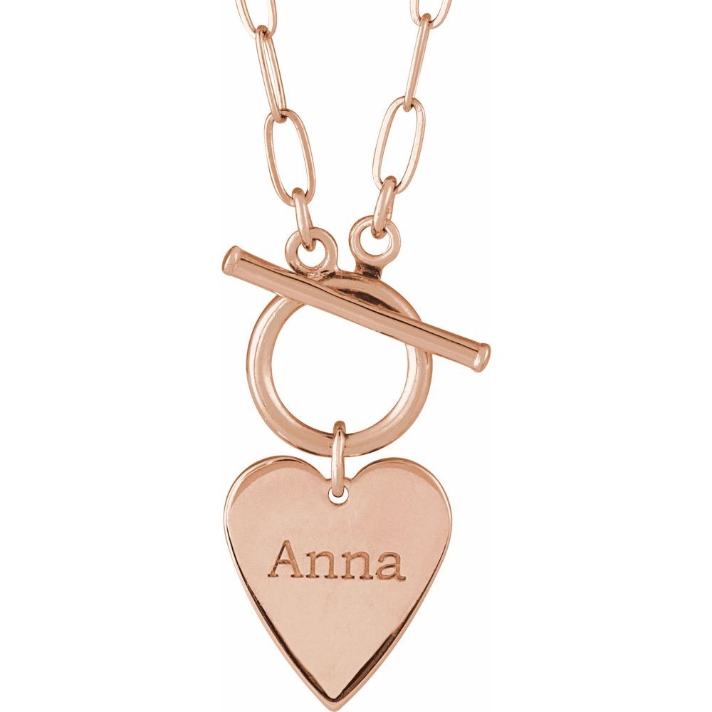 Engravable Toggle 18" Necklace