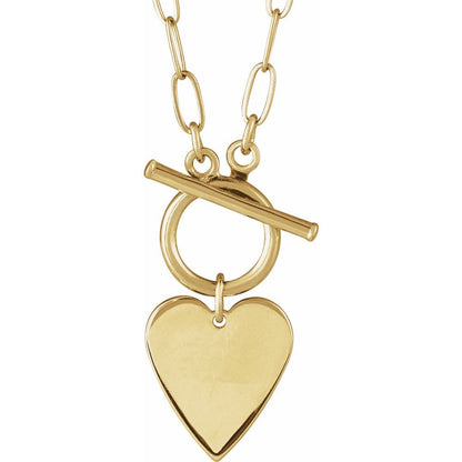 Engravable Toggle 18" Necklace