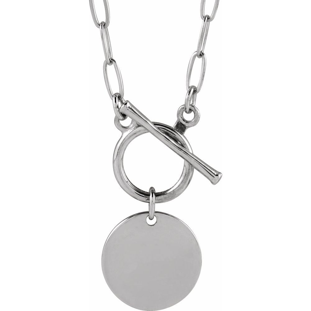 Engravable Toggle 18" Necklace