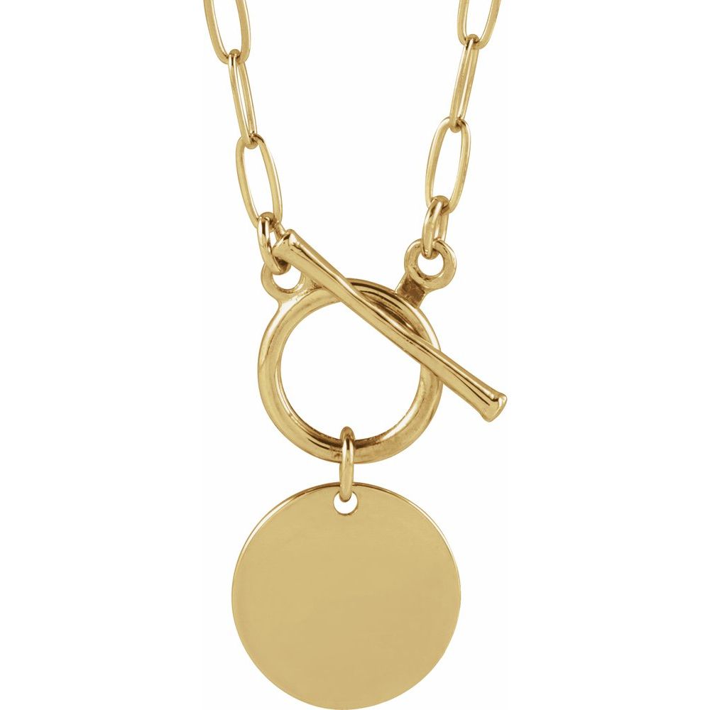 Engravable Toggle 18" Necklace