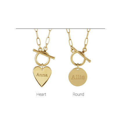Engravable Toggle 18" Necklace